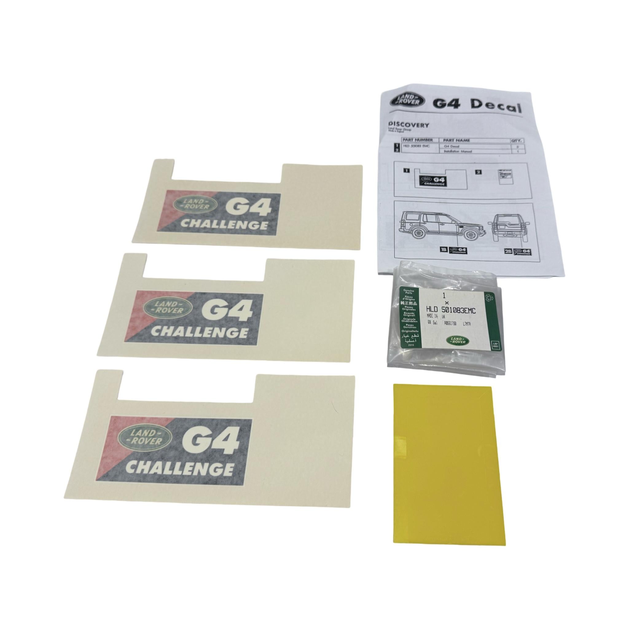 HLD501083EMC G4 Challenge Logo Sticker