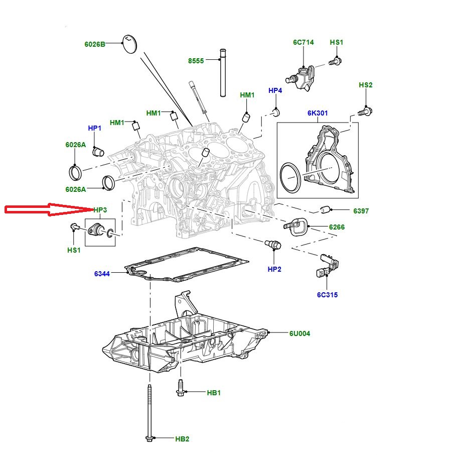 1316062 C2S31321 Motor Blok Tapası