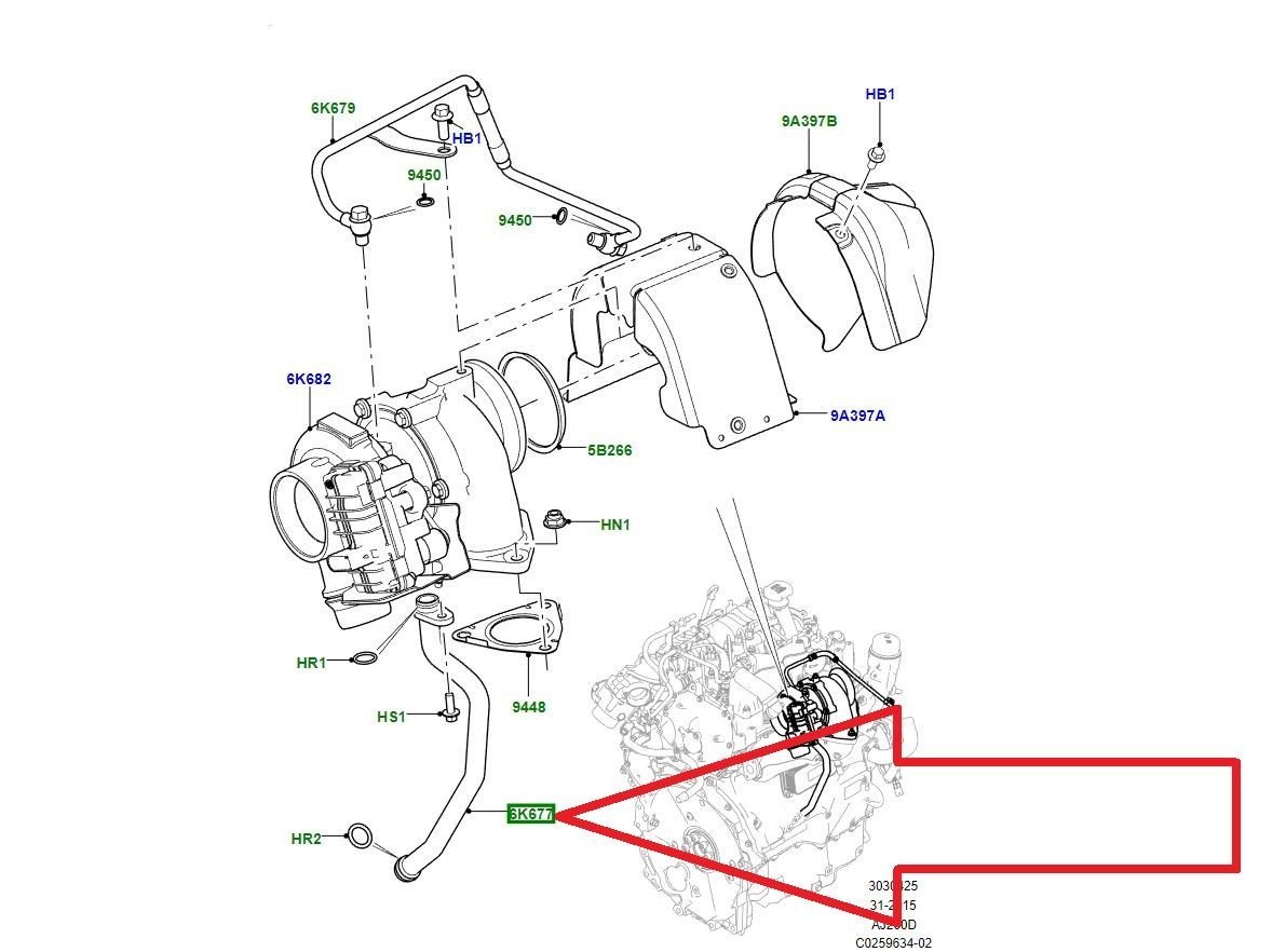 LR073681 JDE38427 Yağ Dönüş Hortumu Turbo