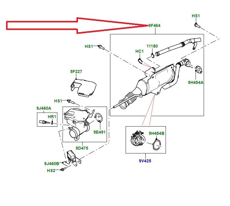 LR125538 T2R54633 EGR Soğutucu Sağ 3.0 D6