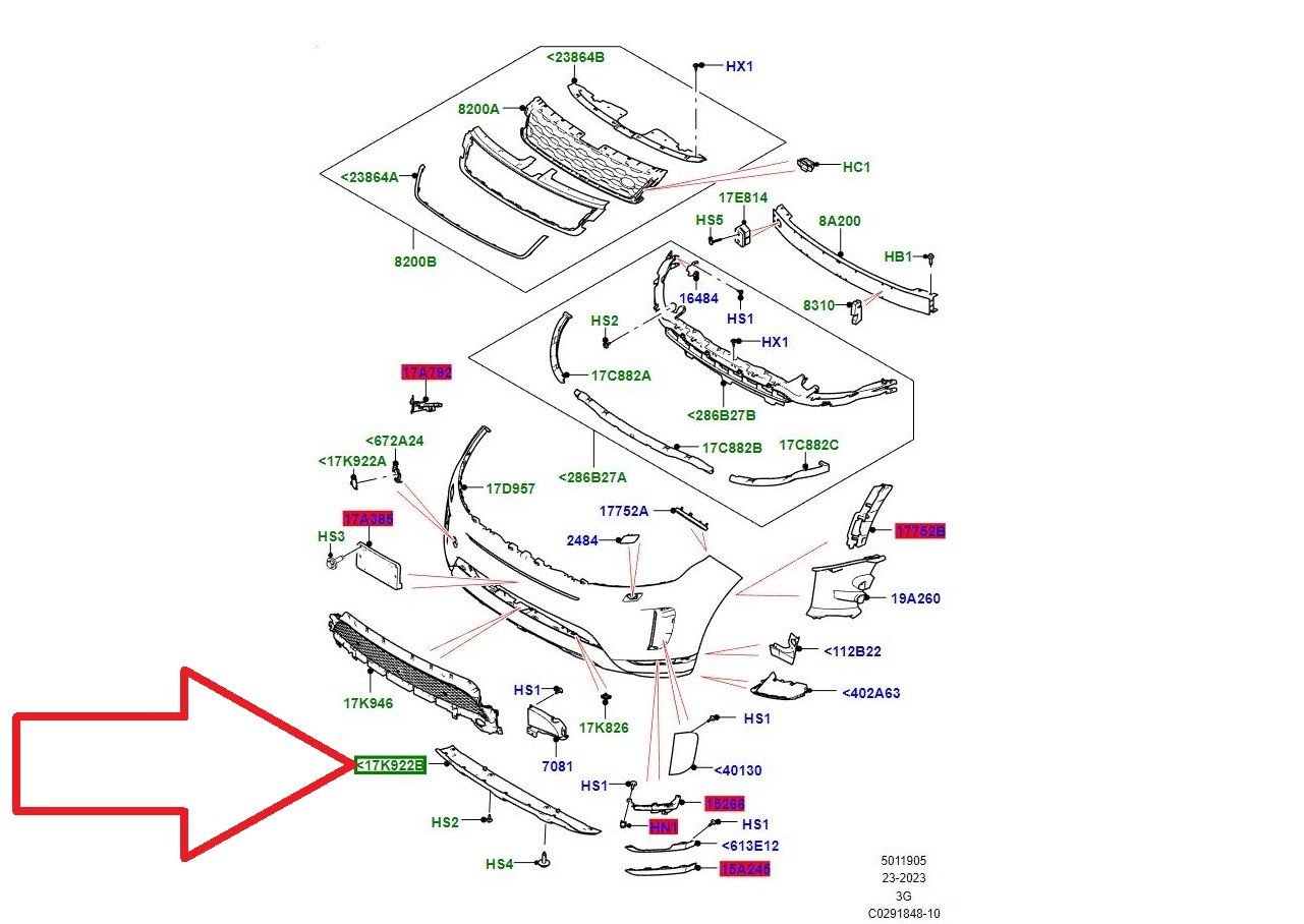 LR138688 Ön Tampon Çeki Kapağı Range Rover Evoque