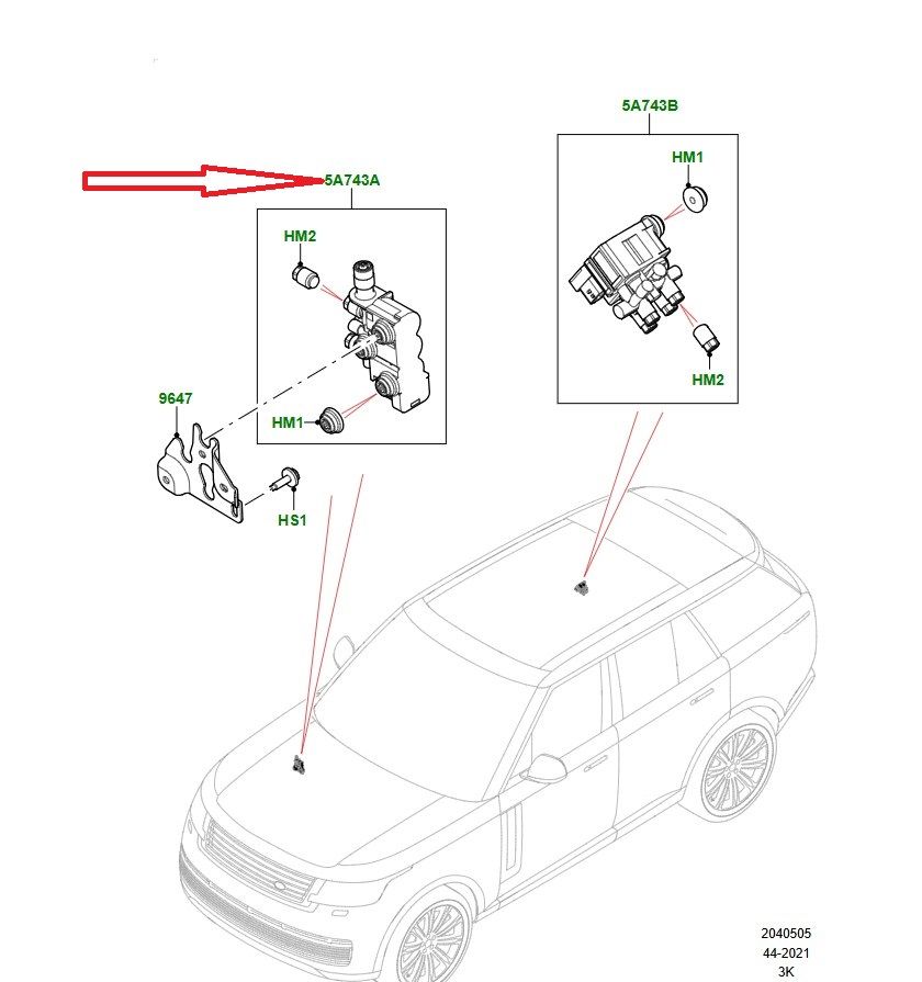 LR153321 Seviye Kontrol Valfi Ön Range Rover