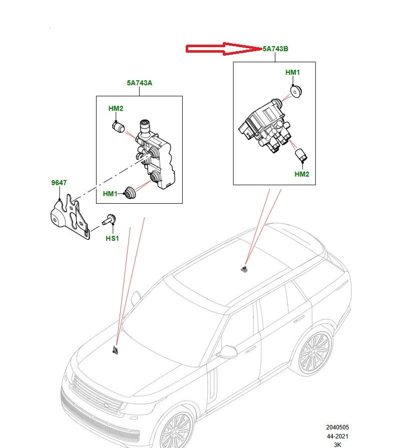 LR153323 Seviye Kontrol Valfi Arka Range Rover