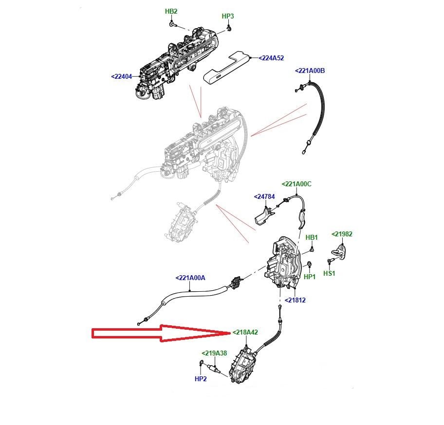 LR153875 Ön Kapı Vakum Motoru Range Rover