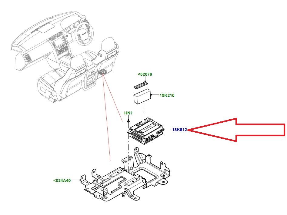 LR161606 LR133619 T2H54529 T2H44875 ICCM Kontrol Modülü