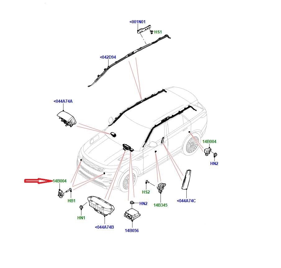LR167165 Darbe Sensörü Air Bag