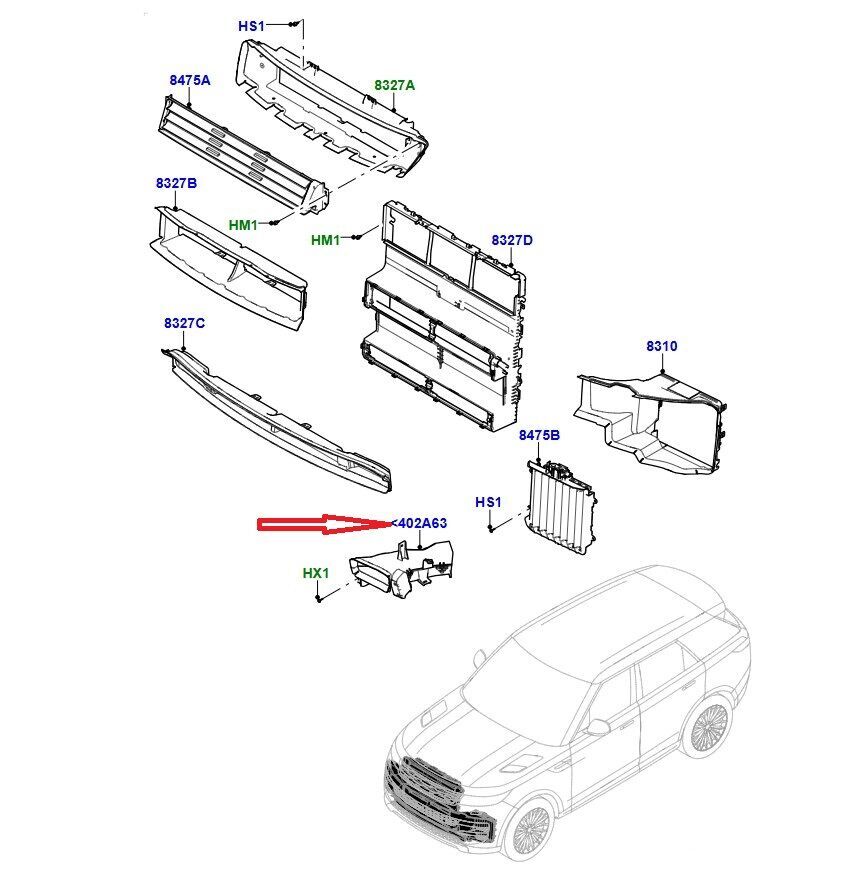 LR168719 Kaliper Soğutma Kanalı Ön Sağ Range Rover
