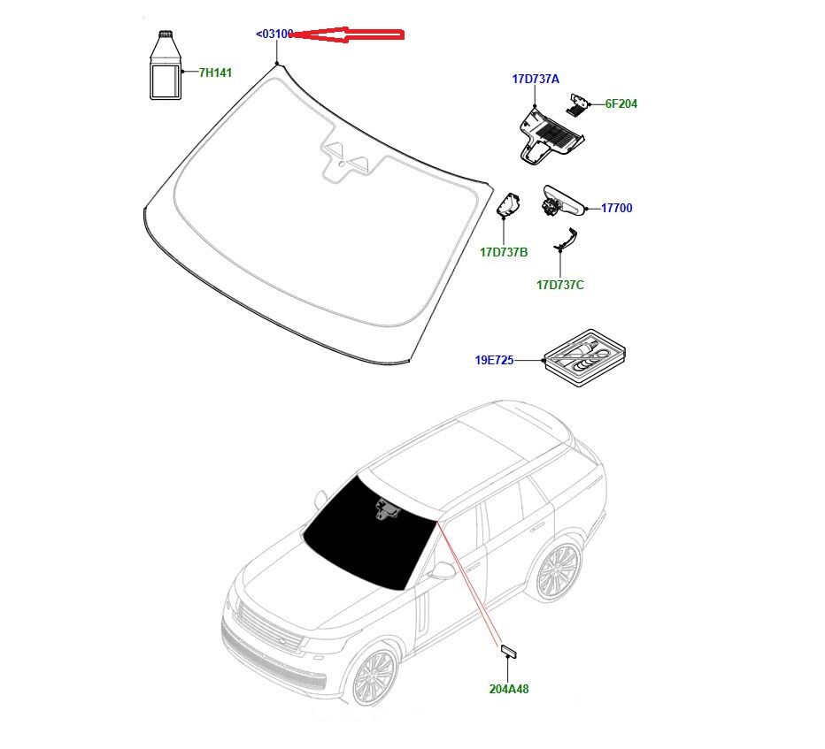 LR184853 Ön Cam Range Rover